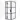 Diamond Shower enclosure | 100x90 cm Matte black Clear with 4 black stripes Pivot door Rectangle CDB213610418MB