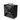 Modulo Plato Vanity units for countertop basin | 80 cm Black oak Flat front High-gloss black worktop 2 stacked drawers under each other BMK13-01089