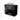 Modulo Plato Slim Vanity units for countertop basin | 80 cm High-gloss black Handle-less front Black oak worktop 2 Stacked drawers BMK37-02911