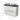 Modulo Plato Slim Vanity units for countertop basin | 100 cm High-gloss white Flat front Black oak worktop 2 Stacked drawers BMK37-02921