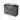 Modulo Plato Slim Vanity units for countertop basin | 100 cm Dark grey concrete Flat front Black oak worktop 2 Stacked drawers BMK37-02931