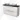 Modulo Plato Slim Vanity units for countertop basin | 120 cm High-gloss white Flat front Black oak worktop 2 Stacked drawers BMK37-02959