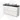 Modulo Plato Slim Vanity units for countertop basin | 120 cm Matte white Handle-less front Black oak worktop 2 Stacked drawers BMK37-02985