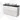 Modulo Plato Slim Vanity units for countertop basin | 120 cm High-gloss white Handle-less front Black oak worktop 4 drawers BMK38-00588
