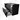 Modulo Plato Vanity units for countertop basin | 100 cm Matte black Round front High-gloss white worktop 2 Stacked drawers BMK17-03115
