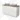 Modulo Plato Vanity units for countertop basin | 120 cm Matte white Line front Taupe worktop 4 drawers BMK18-02148