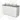 Modulo Plato Vanity units for countertop basin | 120 cm Matte white Line front Mid grey worktop 4 drawers BMK18-02149