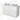 Modulo Plato Vanity units for countertop basin | 120 cm Matte white Line front High-gloss white worktop 4 drawers BMK18-02150
