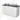 Modulo Plato Vanity units for countertop basin | 120 cm Matte white Line front Dark grey worktop 4 drawers BMK18-02152