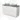 Modulo Plato Vanity units for countertop basin | 120 cm Matte white Line front Sage green worktop 4 drawers BMK18-02154