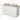 Modulo Plato Vanity units for countertop basin | 120 cm Matte white Line front Light brown oak worktop 4 drawers BMK18-02158