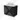 Modulo Plato Vanity units for countertop basin | 80 cm Matte black Line front High-gloss white worktop 2 Stacked drawers BMK17-03006