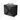 Modulo Plato Vanity units for countertop basin | 80 cm Matte black Line front Dark grey concrete worktop 2 Stacked drawers BMK17-03019
