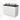 Modulo Plato Vanity units for countertop basin | 100 cm Matte white Line front Matte black worktop 2 Stacked drawers BMK17-03054