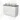 Modulo Plato Vanity units for countertop basin | 100 cm Matte white Line front Mid grey worktop 2 Stacked drawers BMK17-03056