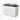 Modulo Plato Vanity units for countertop basin | 100 cm Matte white Line front Black oak worktop 2 Stacked drawers BMK17-03062