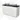Modulo Plato Vanity units for countertop basin | 120 cm Matte white Line front Matte black worktop 2 Stacked drawers BMK17-03088