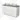 Modulo Plato Vanity units for countertop basin | 120 cm Matte white Line front Mid grey worktop 2 Stacked drawers BMK17-03090
