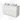 Modulo Plato Vanity units for countertop basin | 120 cm Matte white Line front High-gloss white worktop 2 Stacked drawers BMK17-03091