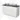 Modulo Plato Vanity units for countertop basin | 120 cm Matte white Line front Dark grey worktop 2 Stacked drawers BMK17-03093