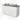 Modulo Plato Vanity units for countertop basin | 120 cm Matte white Line front Sage green worktop 2 Stacked drawers BMK17-03095