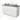 Modulo Plato Vanity units for countertop basin | 120 cm Matte white Line front Grey oak worktop 2 Stacked drawers BMK17-03102