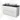 Modulo Plato Vanity units for countertop basin | 120 cm High-gloss white Round front Matte black worktop 2 Stacked drawers BMK17-03120