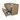 Modulo Plato Vanity units for countertop basin | 100 cm Natural veneer Strip front Matte black worktop 2 Stacked drawers BMK17-03176