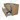 Modulo Plato Vanity units for countertop basin | 120 cm Natural veneer Flat front Light grey concrete worktop 2 Stacked drawers BMK17-03195