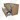 Modulo Plato Vanity units for countertop basin | 120 cm Natural veneer Strip front Light grey concrete worktop 2 Stacked drawers BMK17-03206