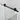 Zwarte schuifdeurrail van metaal op glazen douchewand, modern design voor badkamer.