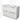 Modulo Vanity units with basin | 120 cm High-gloss white Flat front Ceramic 4 high drawers BMW14-00763
