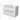 Modulo Vanity units with basin | 100 cm High-gloss white Flat front Ceramic 2 Stacked drawers BMW17-05385