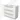 Modulo Vanity units with basin | 100 cm Matte white Flat front Ceramic 3 drawers BMW19-02905