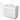 Modulo Vanity units with basin | 100 cm Matte white Handle-less front Ceramic 3 drawers BMW19-02907