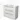 Modulo Vanity units with basin | 100 cm High-gloss white Flat front Ceramic 3 standing drawers BMW19S-00656
