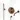 Radius Built-in bath mixer set | Copper Thermostatic mixer with handheld shower 1 position CIK55-00031