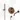 Radius Built-in bath mixer set | Copper Thermostatic mixer with handheld shower 1 position CIK55-00034