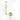 Radius concealed shower mixer set | Light gold Thermostatic mixer with handheld shower 1 position AIL55-00012