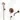 Radius Built-in bath tap set | Copper Single lever mixer tap with handheld shower 5 settings CIK55-00042