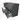 Modulo Plato Vanity units for countertop basin | 120 cm Dark grey Slat front High-gloss white worktop 4 high drawers BMK14-00185