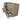 Modulo Plato Vanity units for countertop basin | 160 cm Mid brown oak Flat front Light grey oak worktop 6 drawers BMK20-00172