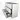 Modulo Plato Vanity units for countertop basin | 120 cm High-gloss white Flat front Matte black worktop 3 standing drawers BMK19S-00267