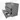 Modulo Vanity units with basin | 100 cm Mid grey Slat front Natural stone 3 drawers BMW19-02740