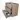 Modulo Vanity units with basin | 100 cm Mid brown oak Flat front Quartz 3 drawers BMW19-02262