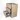 Modulo Plato Vanity units for countertop basin | 80 cm Light brown oak Flat front High-gloss white worktop 3 standing drawers BMK19S-00087