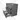 Modulo Vanity units with basin | 80 cm Dark grey concrete Flat front Solid surface 3 drawers BMW19-00502