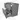Modulo Plato Vanity units for countertop basin | 100 cm Mid grey Handle-less front High-gloss black worktop 2 stacked drawers under each other BMK13-00524