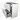 Modulo Plato Vanity units for countertop basin | 100 cm High-gloss white Handle-less front Matte black worktop 2 high drawers standing drawers under each other BMK13S-00183