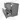Modulo Plato Vanity units for countertop basin | 100 cm Mid grey Slat front Dark grey concrete worktop 2 stacked drawers under each other BMK13-00518